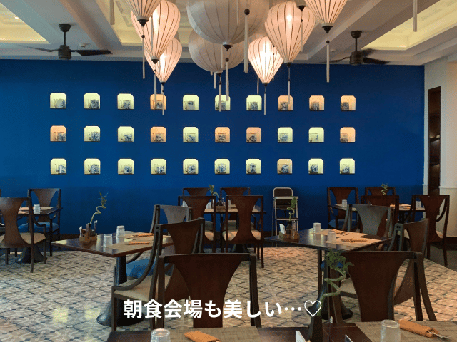 朝食会場の様子
