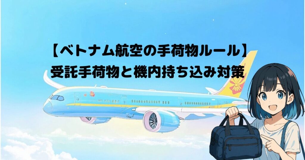 ベトナム航空の手荷物ルールについてのブログのアイキャッチ画像
