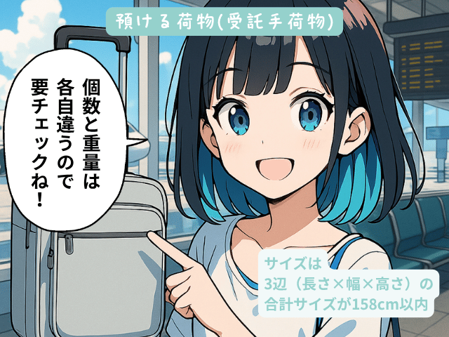 受託手荷物のイメージ画像