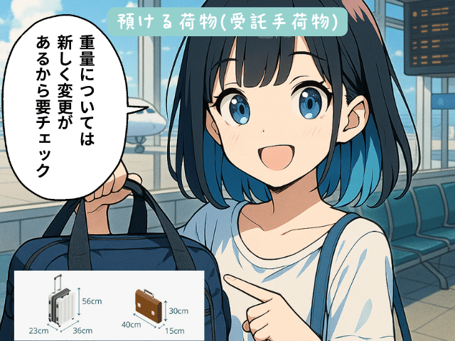 機内持ち込み手荷物のルールが2025年5月より変更になるのでその注意喚起